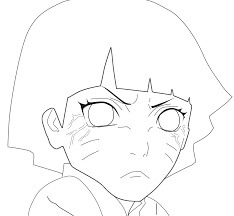 Dibujo de Uzumaki Himawari para Colorear