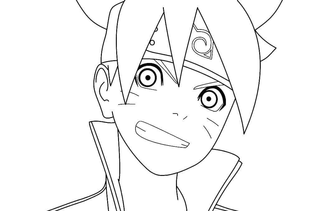 Dibujo de Boruto Divertido para Colorear