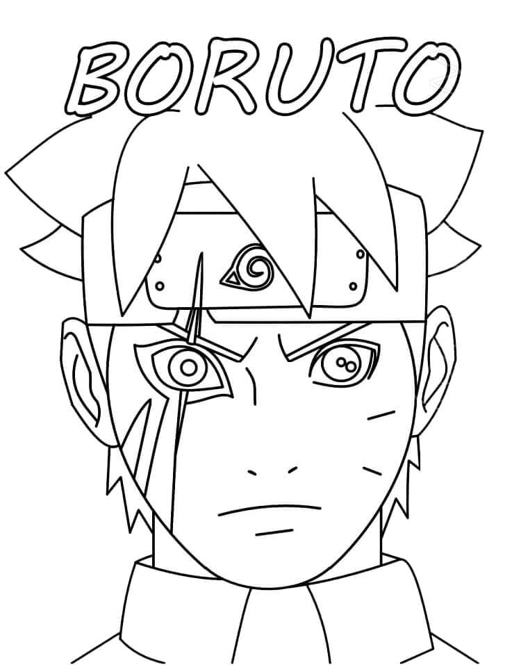 Dibujo de Boruto Impresionante para Colorear
