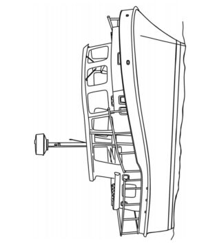 Dibujo de Un Barco de Arrastre para Colorear