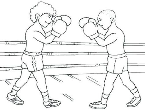 Dibujo de El Mejor Boxeo Gratis para Colorear