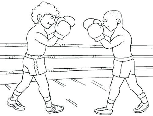 Dibujo de El Mejor Boxeo Gratis para Colorear