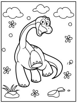 Dibujo de Bron The Dinosaur Poppy Playtime Quest Coloring Activity para Colorear