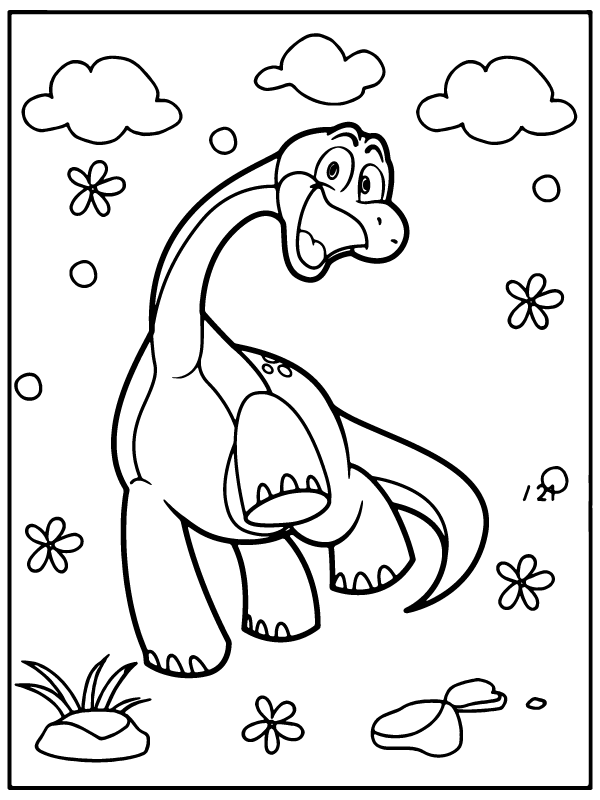 Dibujo de Bron The Dinosaur Poppy Playtime Quest Coloring Activity para Colorear