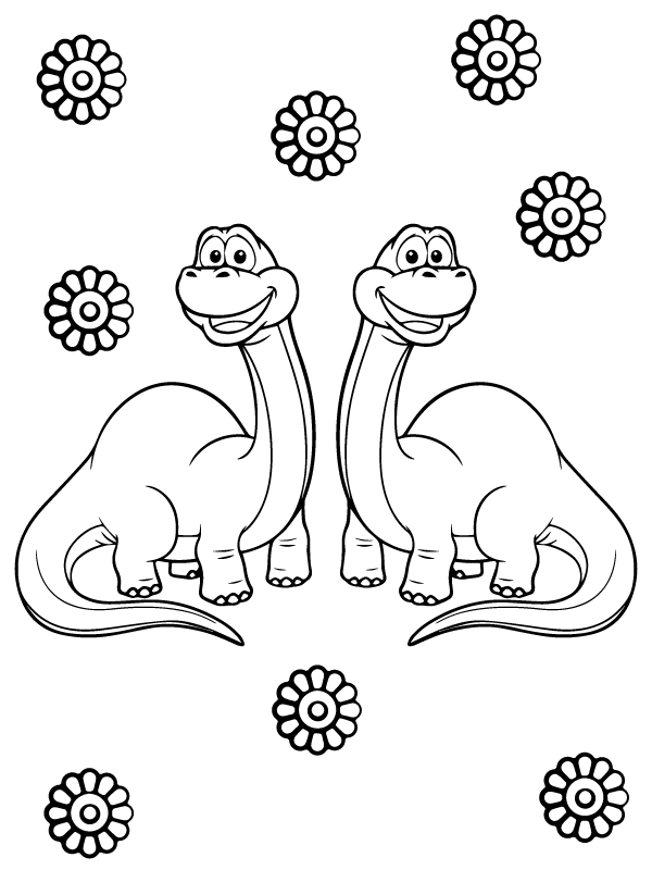 Dibujo de Bron The Dinosaurs Adventures In Poppy Playtime Coloring Page para Colorear