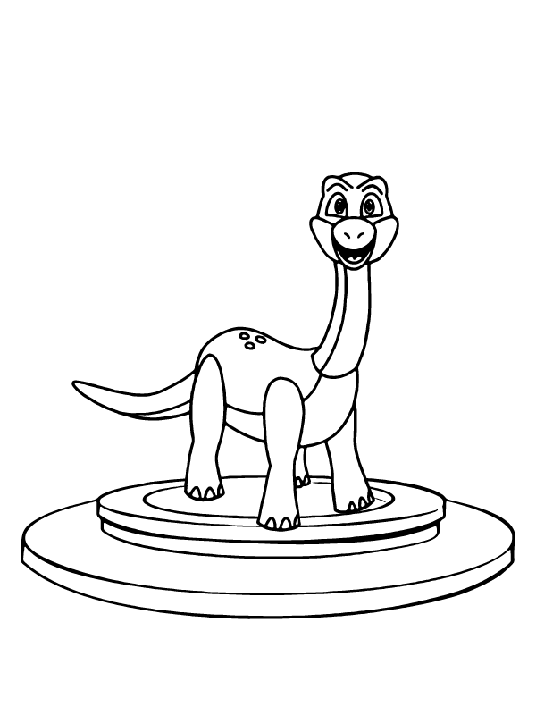 Dibujo de Color Bron The Dinosaur From Poppy Playtime Activity Page para Colorear