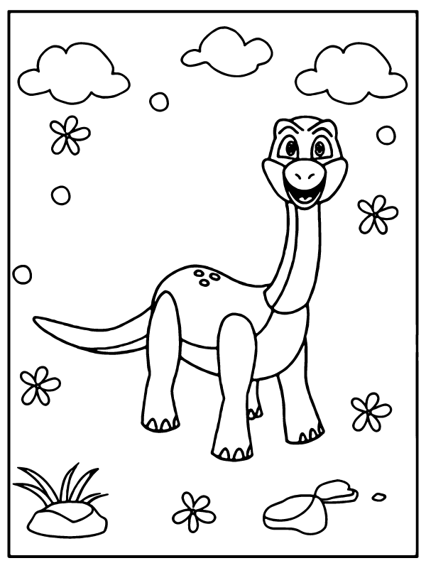Dibujo de Creative Coloring With Bron The Dinosaur From Poppy Playtime para Colorear