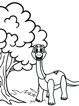 Dibujo de Discover Bron The Dinosaur In Poppy Playtime Coloring Page para Colorear