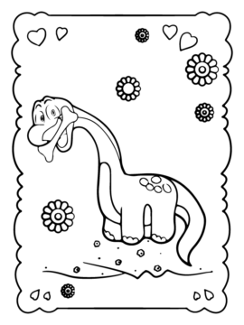 Dibujo de The Journey Of Bron Dinosaur In Poppy Playtime Coloring Sheet para Colorear
