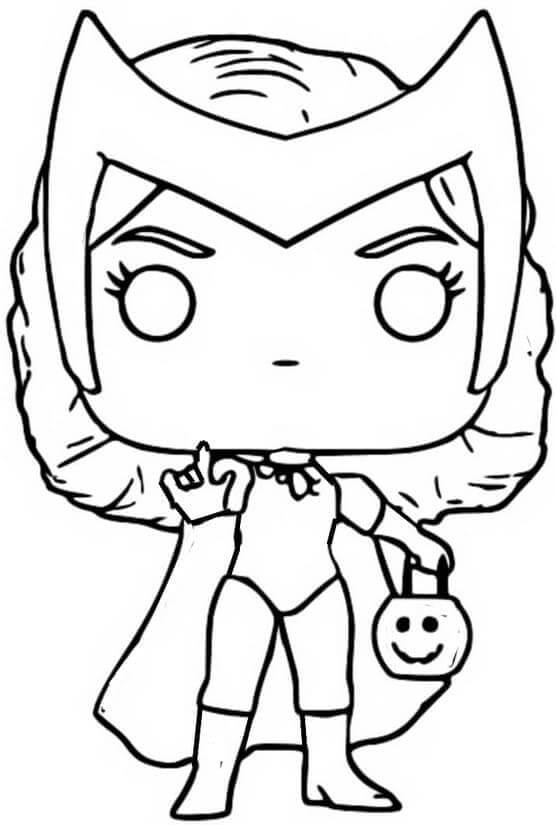 Dibujo de Funko Pop Wandavision para Colorear