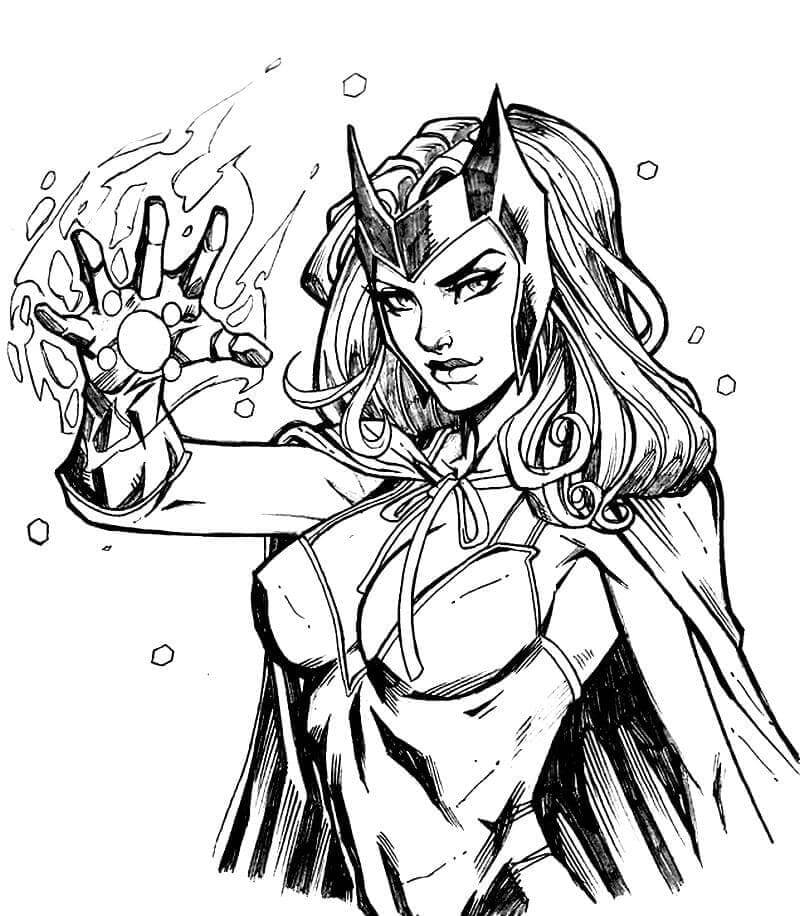Dibujo de Wanda Fuerte para Colorear
