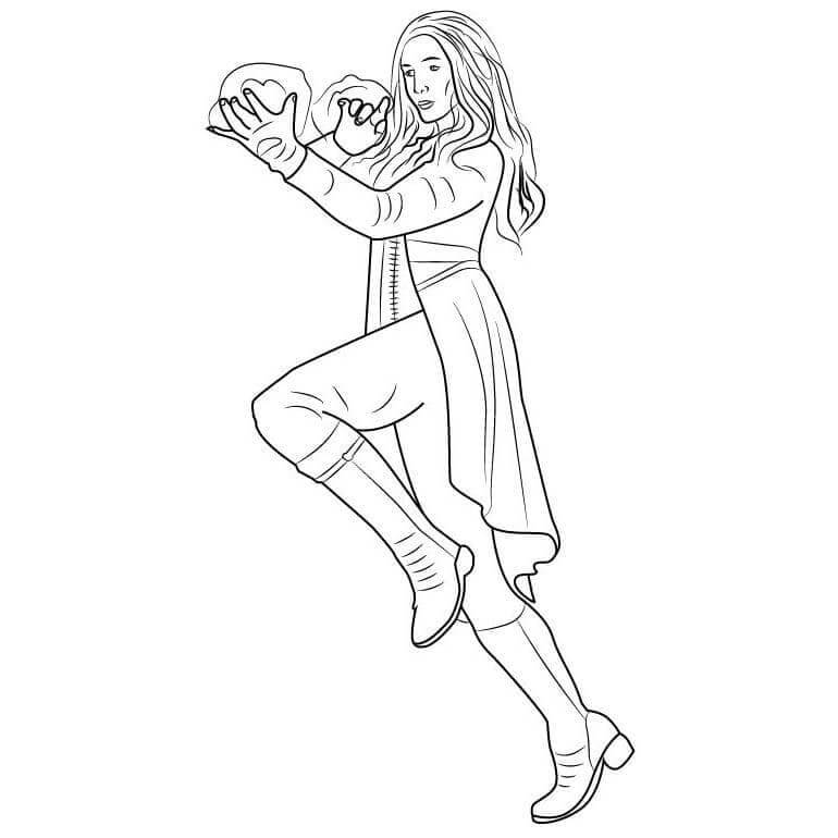 Dibujo de Wanda de Wandavision 3 para Colorear