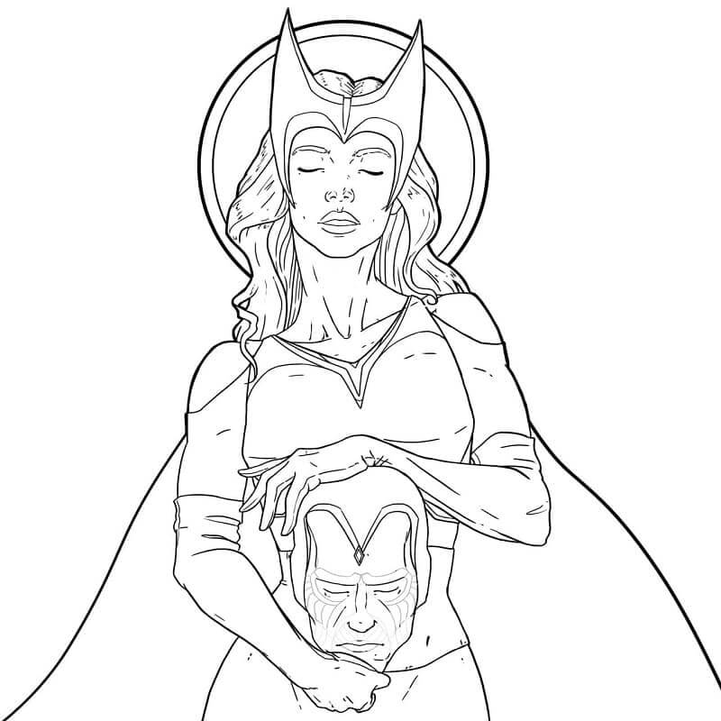 Dibujo de Wandavision 1 para Colorear