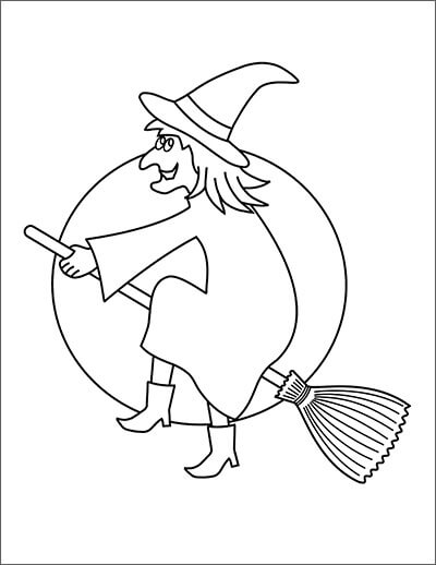 Dibujo de Bruja para Colorear