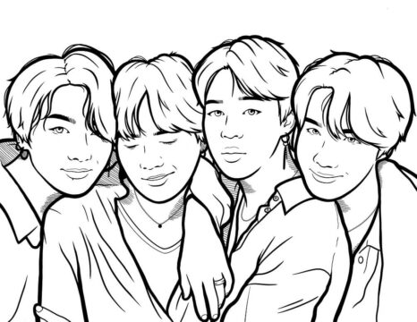 Dibujo de Citas Bts para Colorear