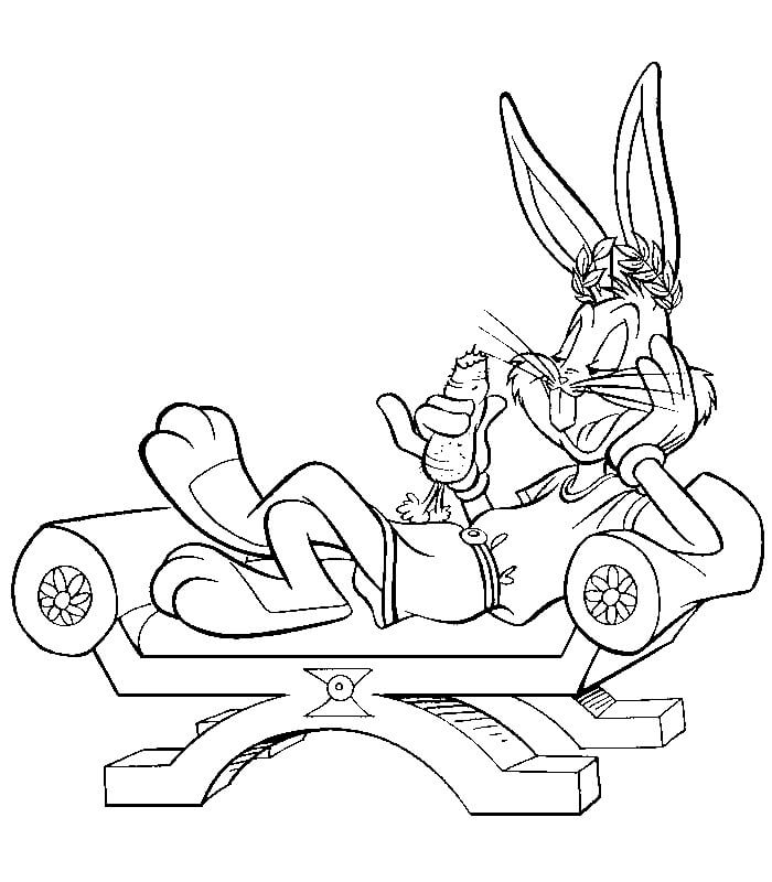 Dibujo de Bugs Bunny Imprimible para Colorear