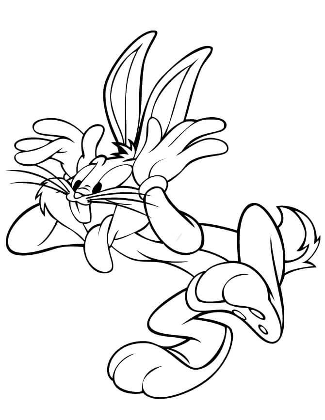 Dibujo de Conejito de Bichos Divertidos para Colorear