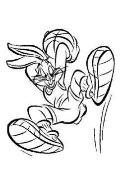 Dibujo de Divertido Bugs Bunny para Colorear