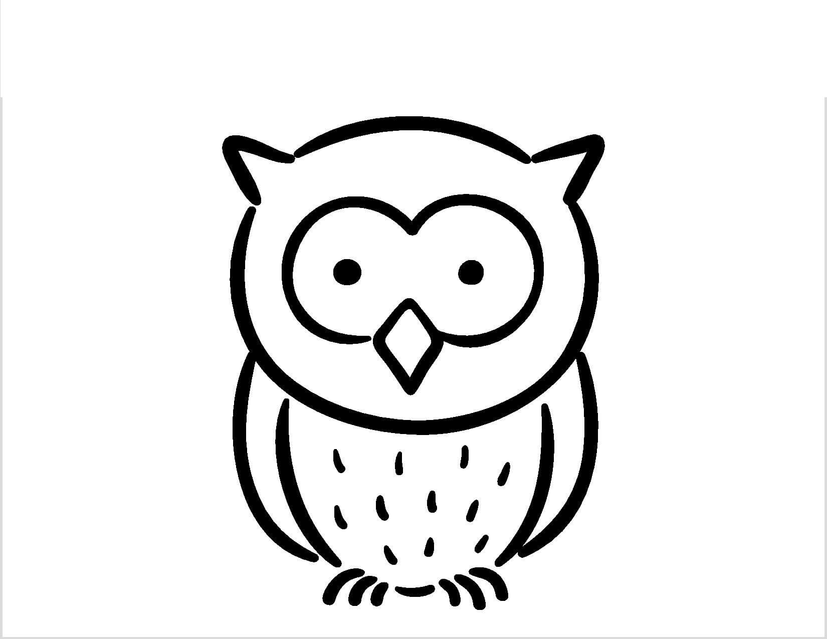 Dibujo de Búho para Colorear