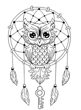 Dibujo de Gran búho para Colorear