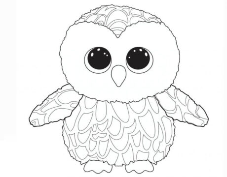 Dibujo de Lindo búho para Colorear