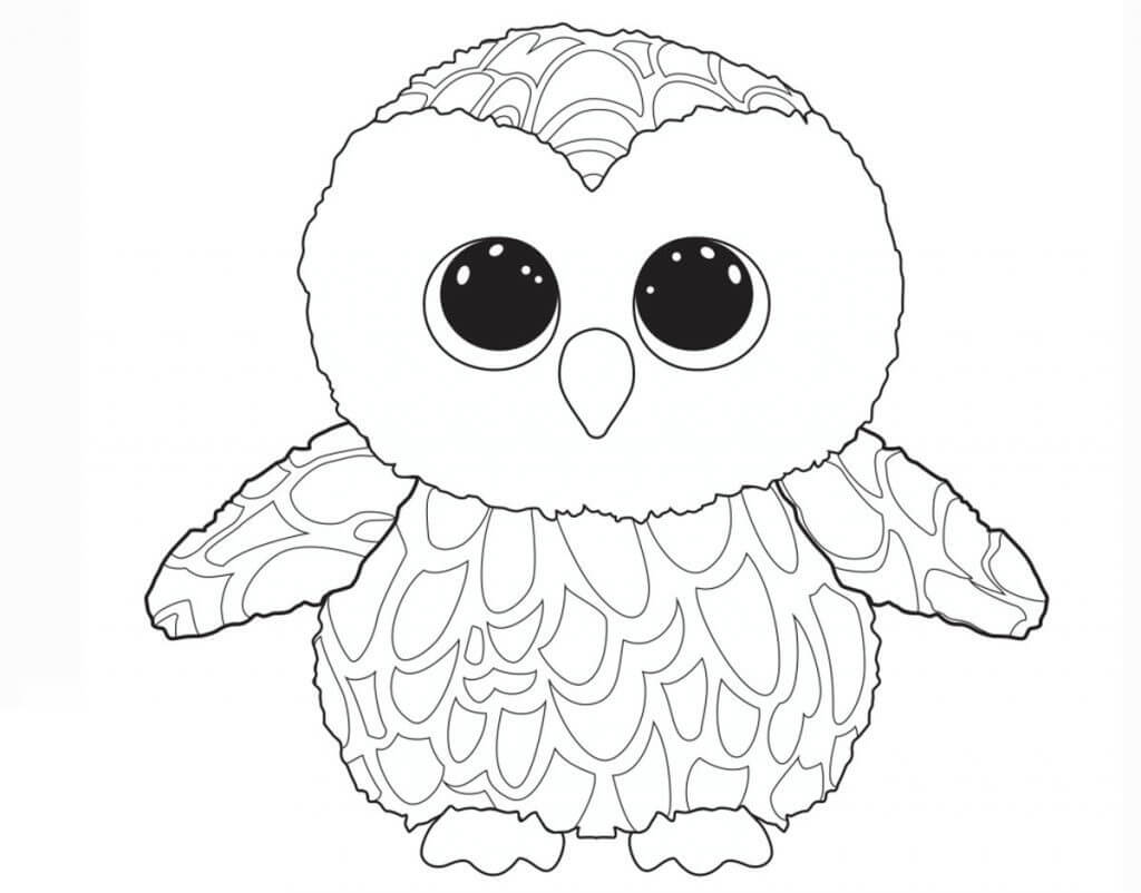 Dibujo de Lindo búho para Colorear