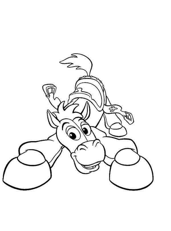 Dibujo de Conoce a Bullseye el Caballo para Colorear