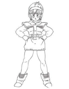 Dibujo de Bulma Sonriendo para Colorear