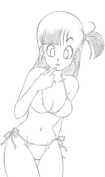 Dibujo de Sexy Bulma para Colorear