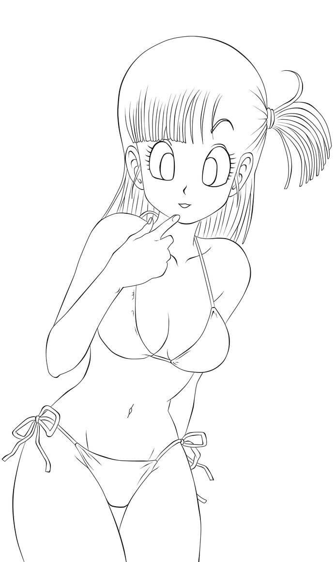 Dibujo de Sexy Bulma para Colorear