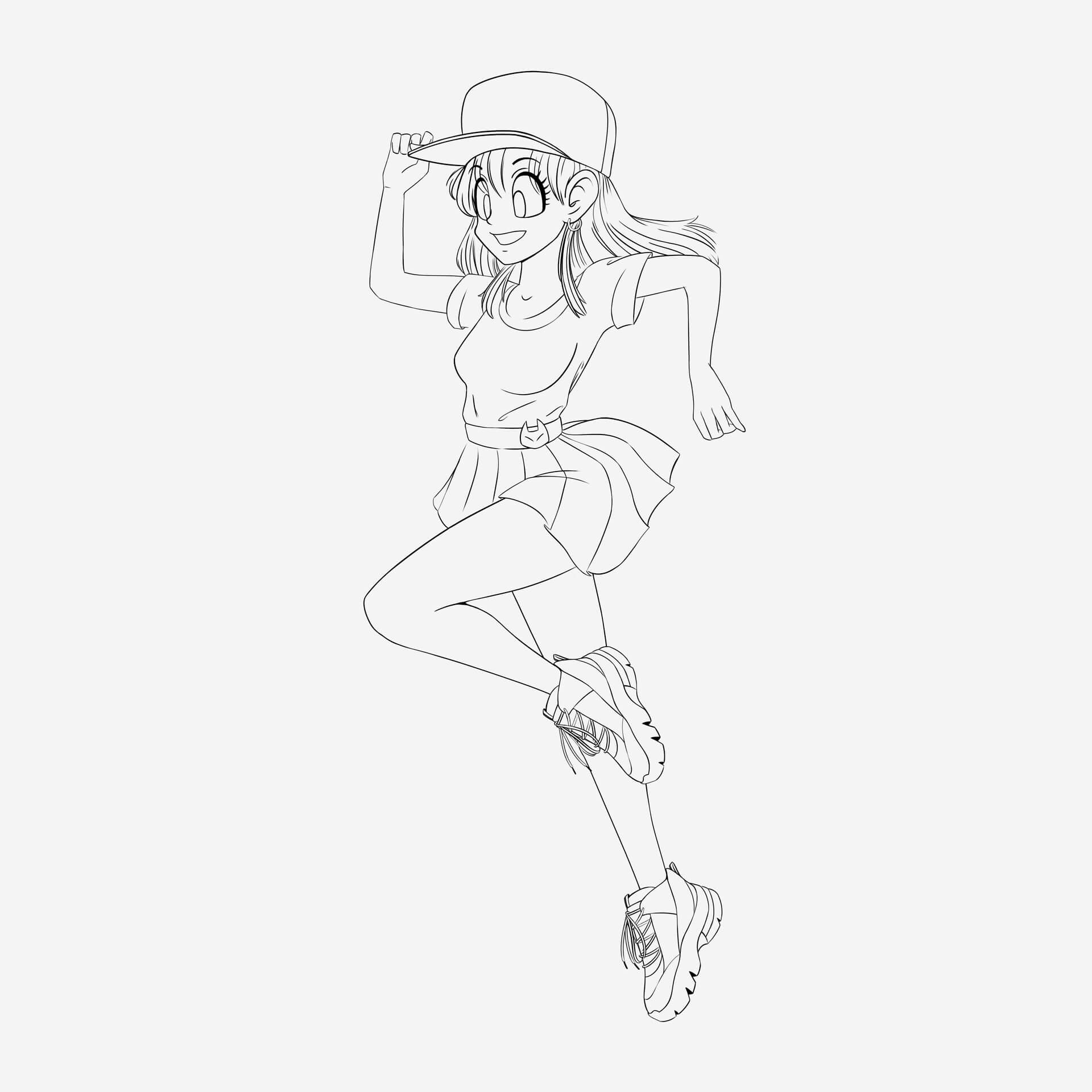 Dibujo de Bonita Bulma para Colorear
