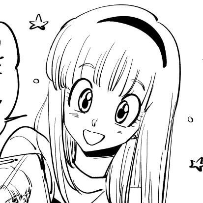 Dibujo de Bulma Feliz para Colorear