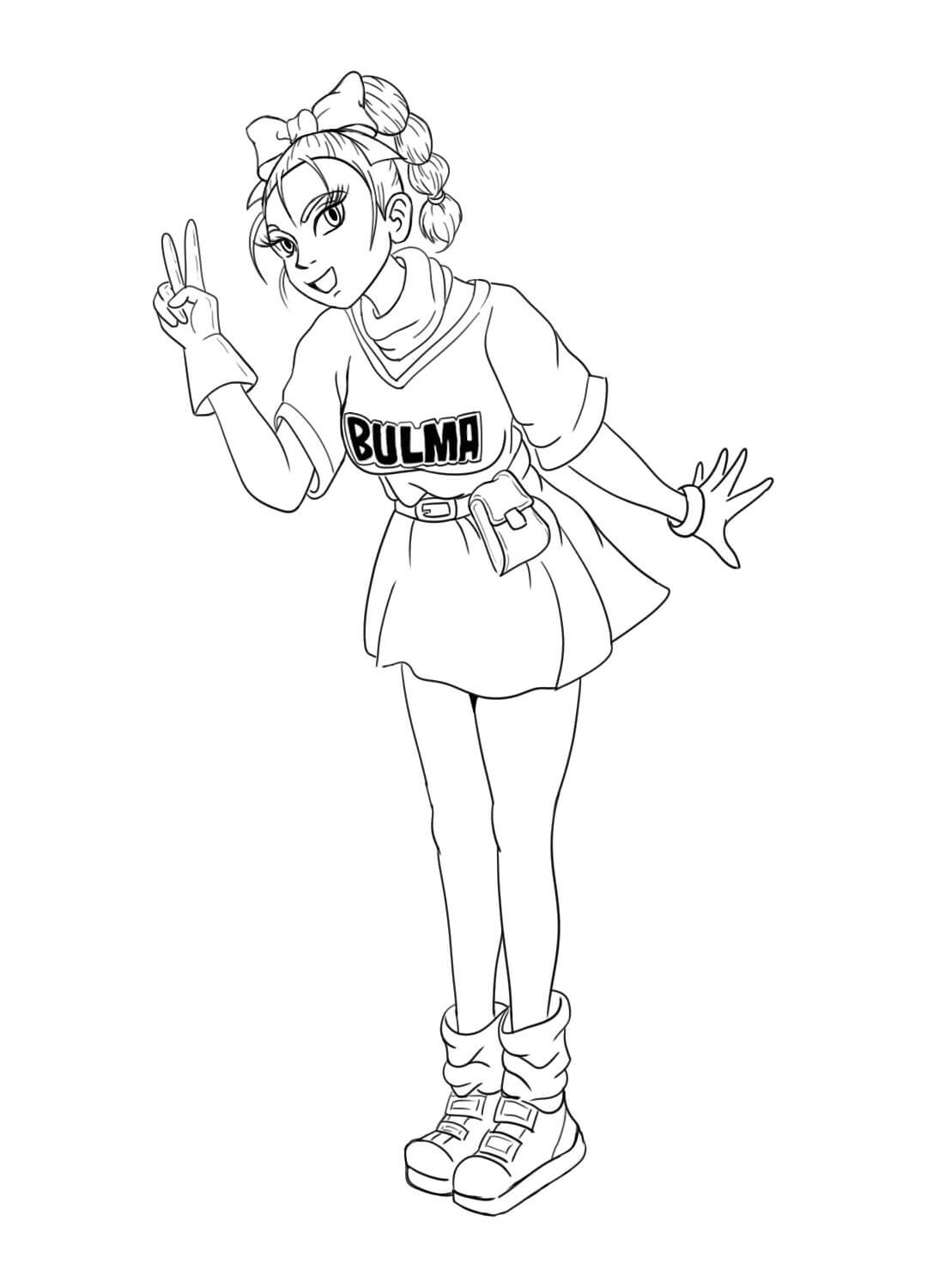 Dibujo de Bulma Impresionante para Colorear