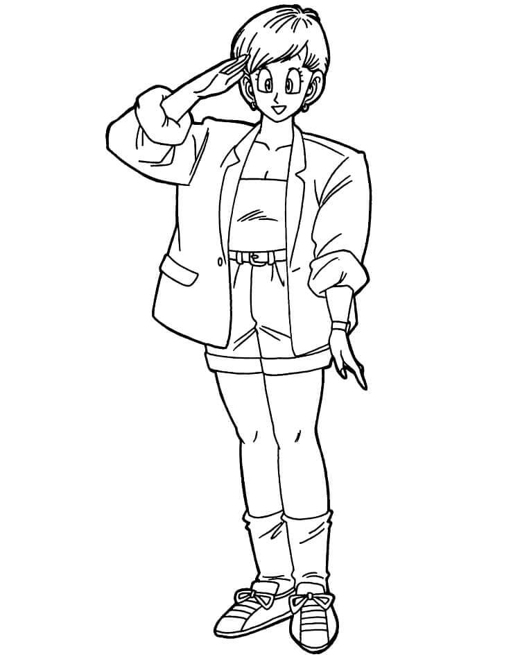 Dibujo de Hermosa Bulma para Colorear