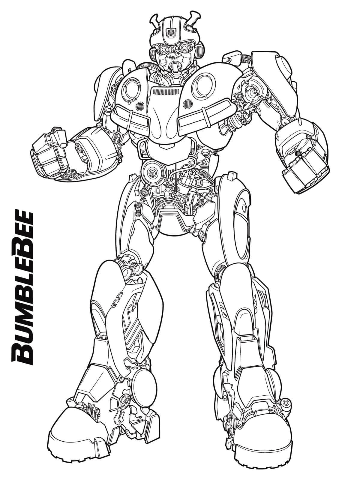 Dibujo de Autobot Bumblebee para Colorear