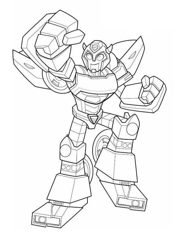 Dibujo de Bots de Rescate Bumblebee para Colorear