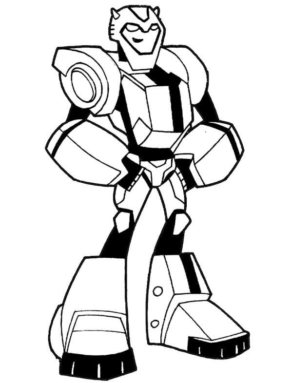 Dibujo de Bumblebee Animado para Colorear
