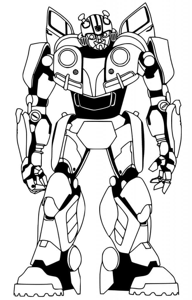 Dibujo de Bumblebee Divertido para Colorear