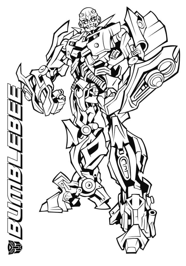 Dibujo de Bumblebee Impresionante para Colorear