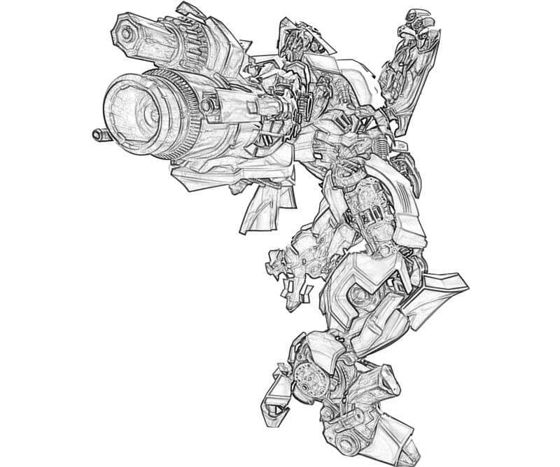 Dibujo de Bumblebee Increble para Colorear