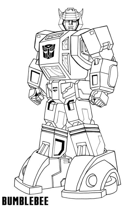 Dibujo de Bumblebee de Cartoon para Colorear