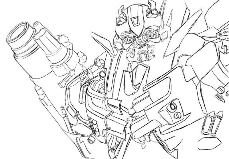Dibujo de Bumblebee de la Pelcula para Colorear