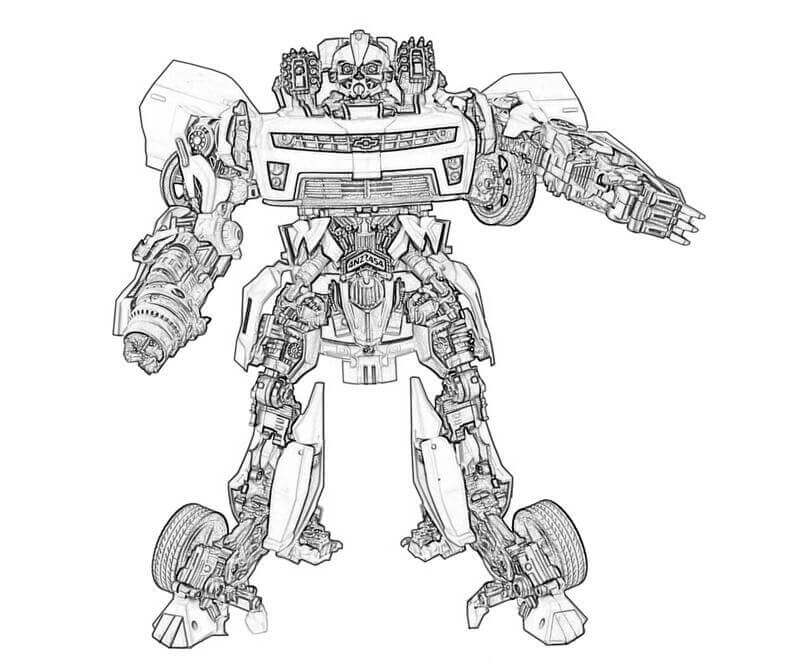 Dibujo de Pelcula de Bumblebee para Colorear