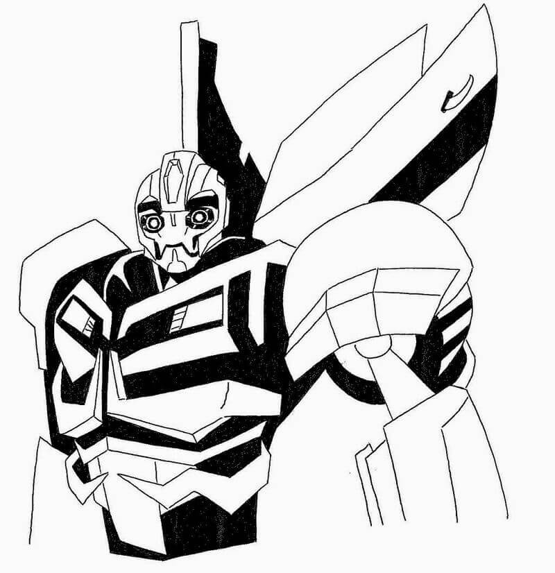 Dibujo de Transformador Bumblebee para Colorear