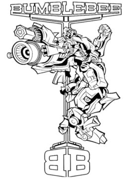 Dibujo de Transformers Bumblebee para Colorear