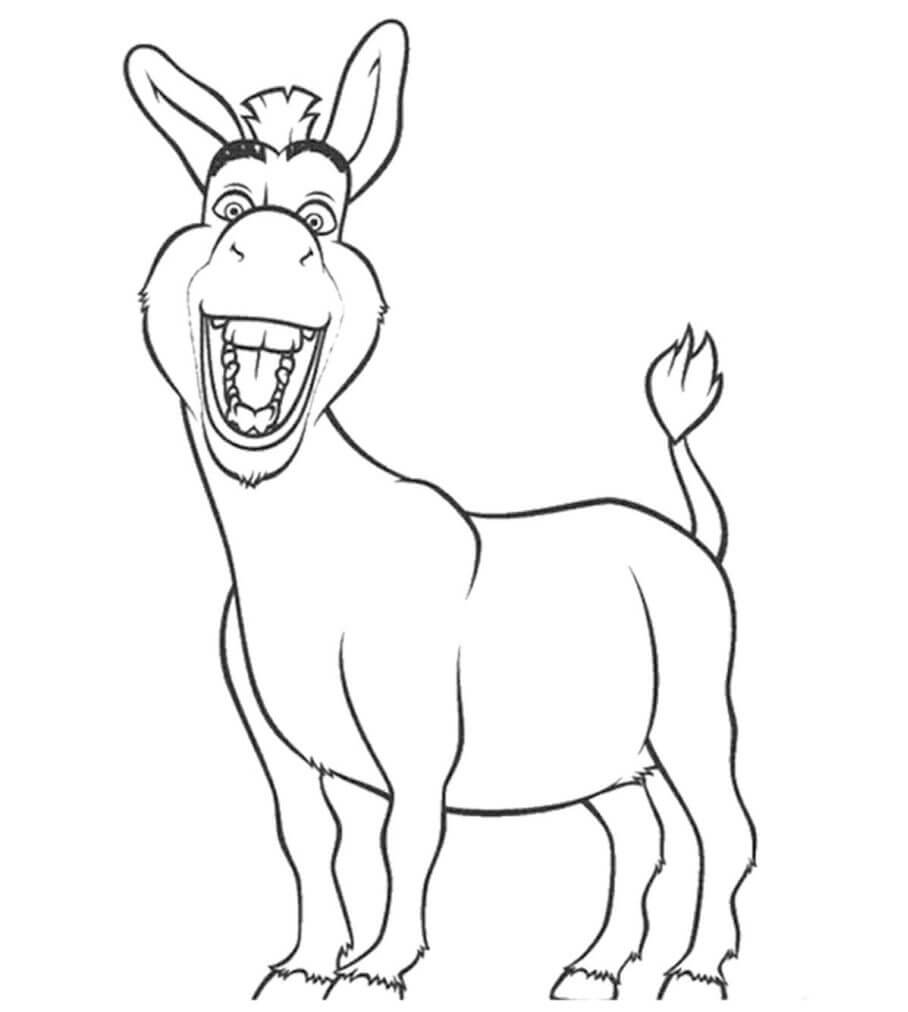 Dibujo de Burro de la Diversin para Colorear