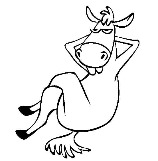 Dibujo de Bsico Burro para Colorear