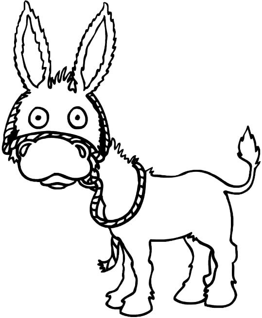 Dibujo de Dulce Burro para Colorear