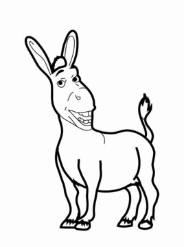 Dibujo de Gran Burro Scaled para Colorear