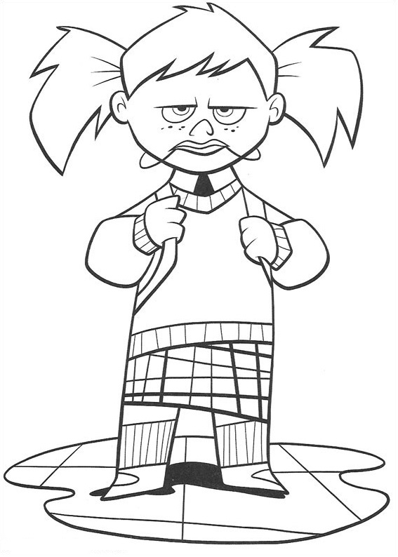 Dibujo de Darla Esta Enojada para Colorear